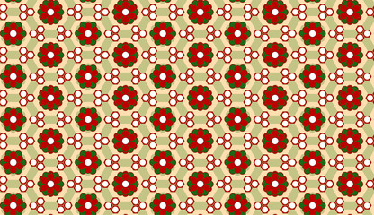 Christmas Flower Background Seamless Pattern