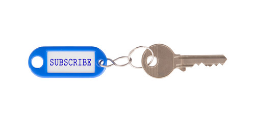 Key with blank label isolated