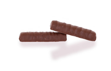 Closeup of small chocolate bars