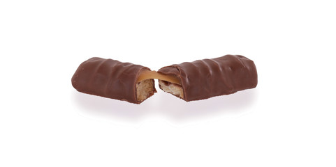 Closeup of small chocolate bar