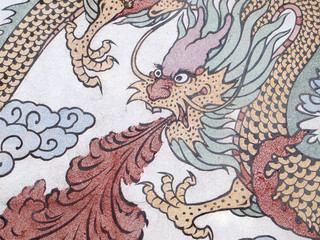 dragon shape form on wall