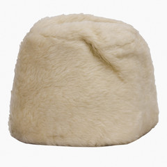 Close-up of a fur hat