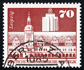 Postage stamp GDR 1973 Old Town Hall, Leipzig