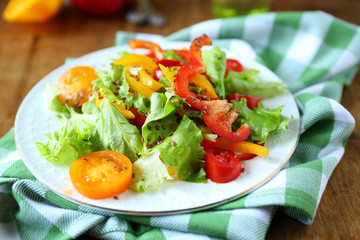 crisp fresh vegetable salad