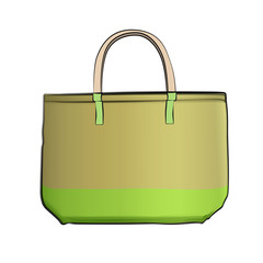 Bag over isolated background