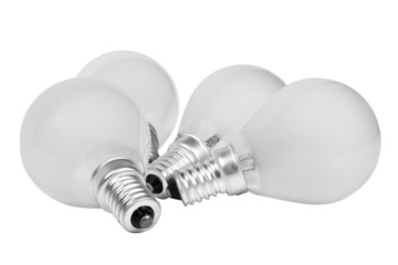 Close-up of energy efficient light bulbs