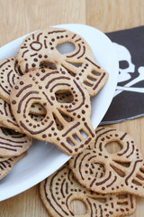 biscotti a forma di teschio_ Halloween