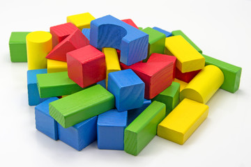 Obraz premium Holzbausteine
