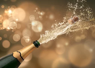 Foto op Canvas Champagner-Splash 2 © peterschreiber.media