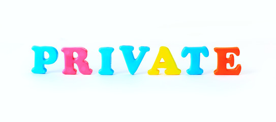 School supplies. The main word.