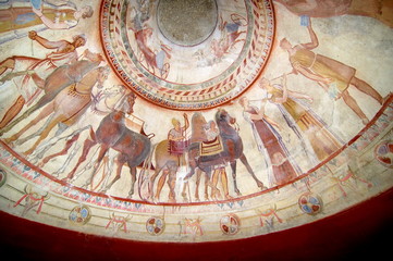 Fresco In Tomb Of Thracian King - 58360425