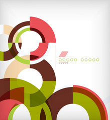 Rings geometric shapes abstract background