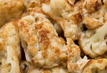 roasted cauliflower as a background