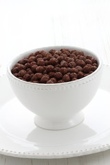 Delicious cocoa cereal