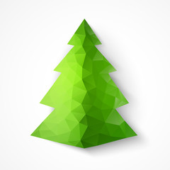 Christmas triangle fir tree.