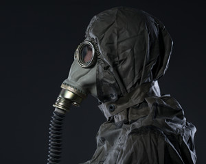 The man in a gas mask - 58363244