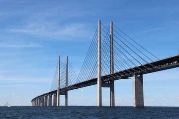 Stoff pro Meter Öresund Brücke - Verbindung zwischen Dänemark und Schweden © TobiasW