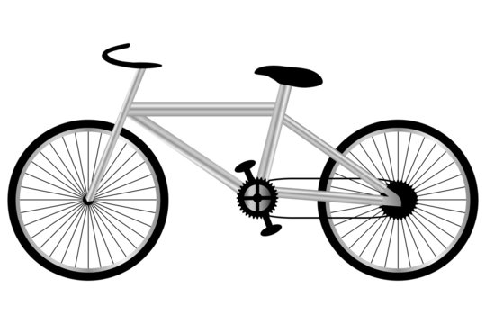 Isolated image of a bike