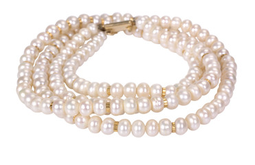 Close-up of a pearl necklace