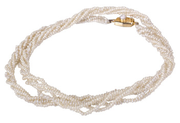 Close-up of a pearl necklace