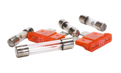 Close-up of fuses