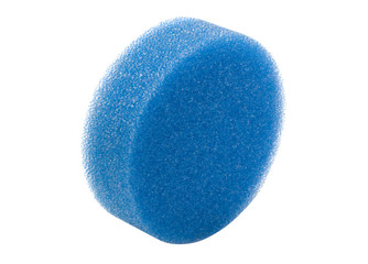 Close-up of a round shaped bath sponge