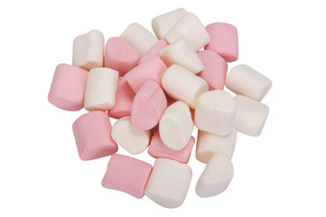 High angle view of a heap of cotton balls