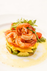 salad with shrimps