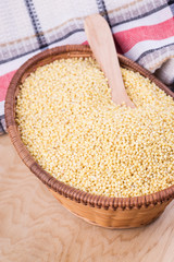Millet in bowl