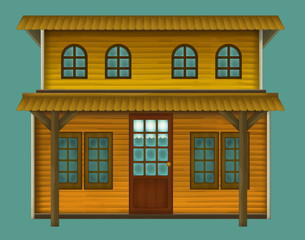 Fototapeta premium Wild west - western - illustration for the children