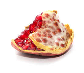 pomegranate on a white background