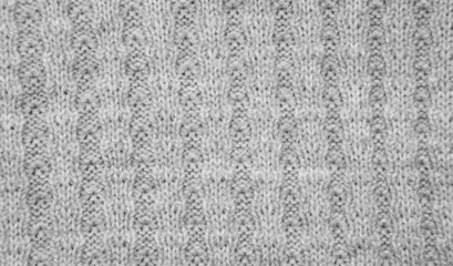background of gray knitted fabrics. texture
