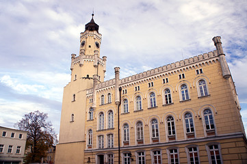 Fototapeta na wymiar City Hall in Wschowa, Poland.