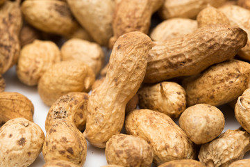 Background of peanuts. macro