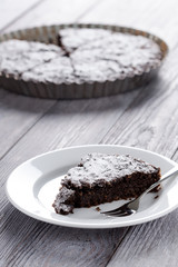 Chocolate cake slice