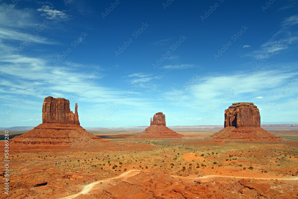 Wall mural monument valley panorama