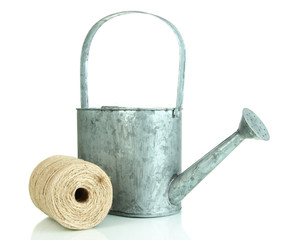Watering can isolated on white