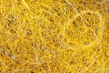 Golden raw Thai silk