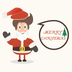 Santa claus with christmas bubble.