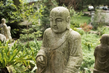 Ruined statue Ksitigarbha Bodhisattva