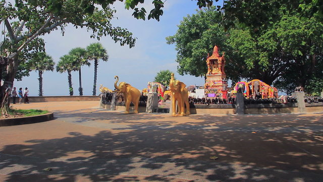 20.02.13 - Phuket. Elephants shrine near Promthep cape. Rawai. Phuket.