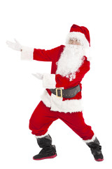 merry Christmas Santa Claus with showing gesture