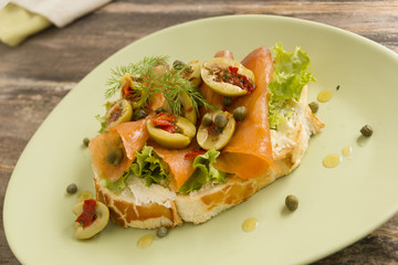 Salmon Open Sandwich