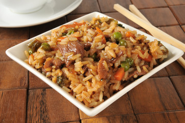 Pepper steak fried rice