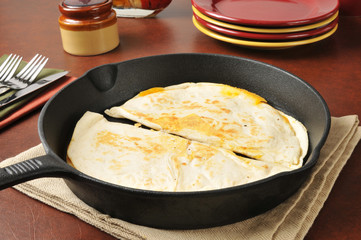 Cheddar cheese quesadillas