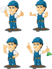 Technician or Repairman Mascot 4