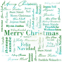 Merry Christmas words in many languages