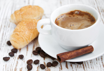 Croissant  with Coffee