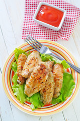 fried chicken wings