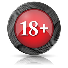 Fototapeta premium 18 plus icon